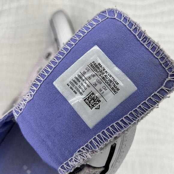 Converse All Star Kids Unisex Sneakers Shoe sz 10 Chuck Taylors Low Top Purple - Picture 7 of 8